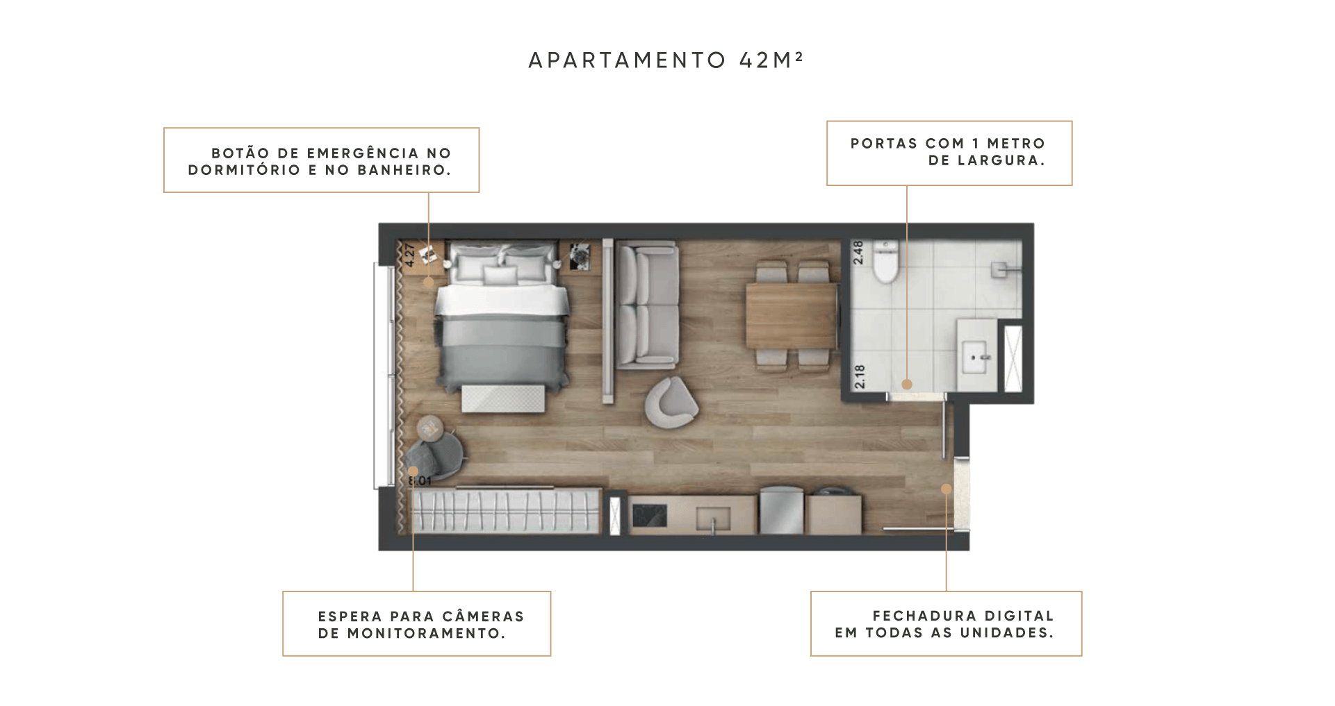42m²